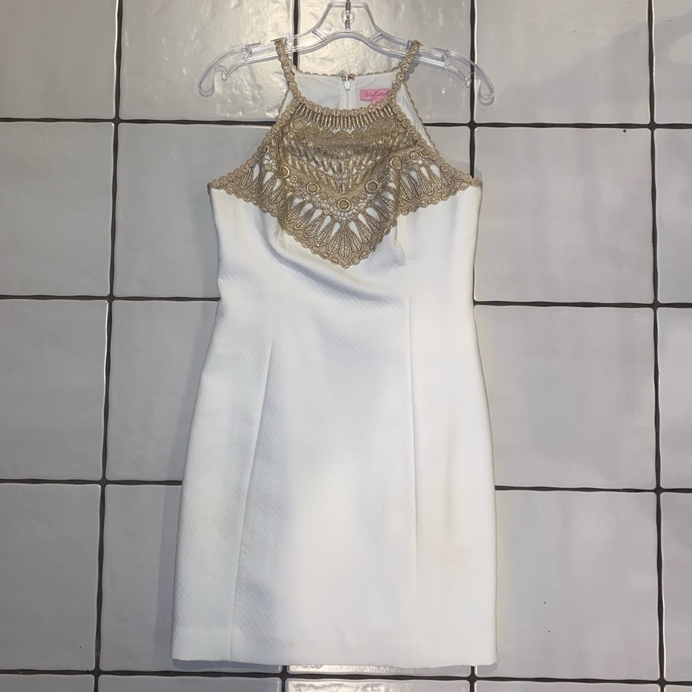 Lilly Pulitzer White Pearl Shift Dress